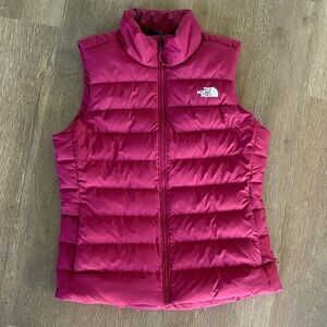 The North Face Magenta Puffer Vest